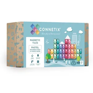 Connetix Magnetic Tiles Pastel Rectangle 24 Piece Pack