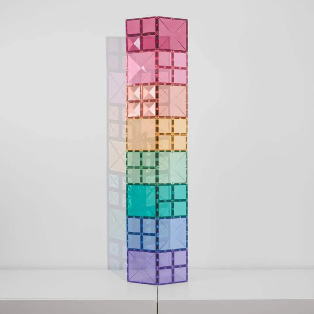Connetix Magnetic Tiles Pastel Square 40 Piece Pack
