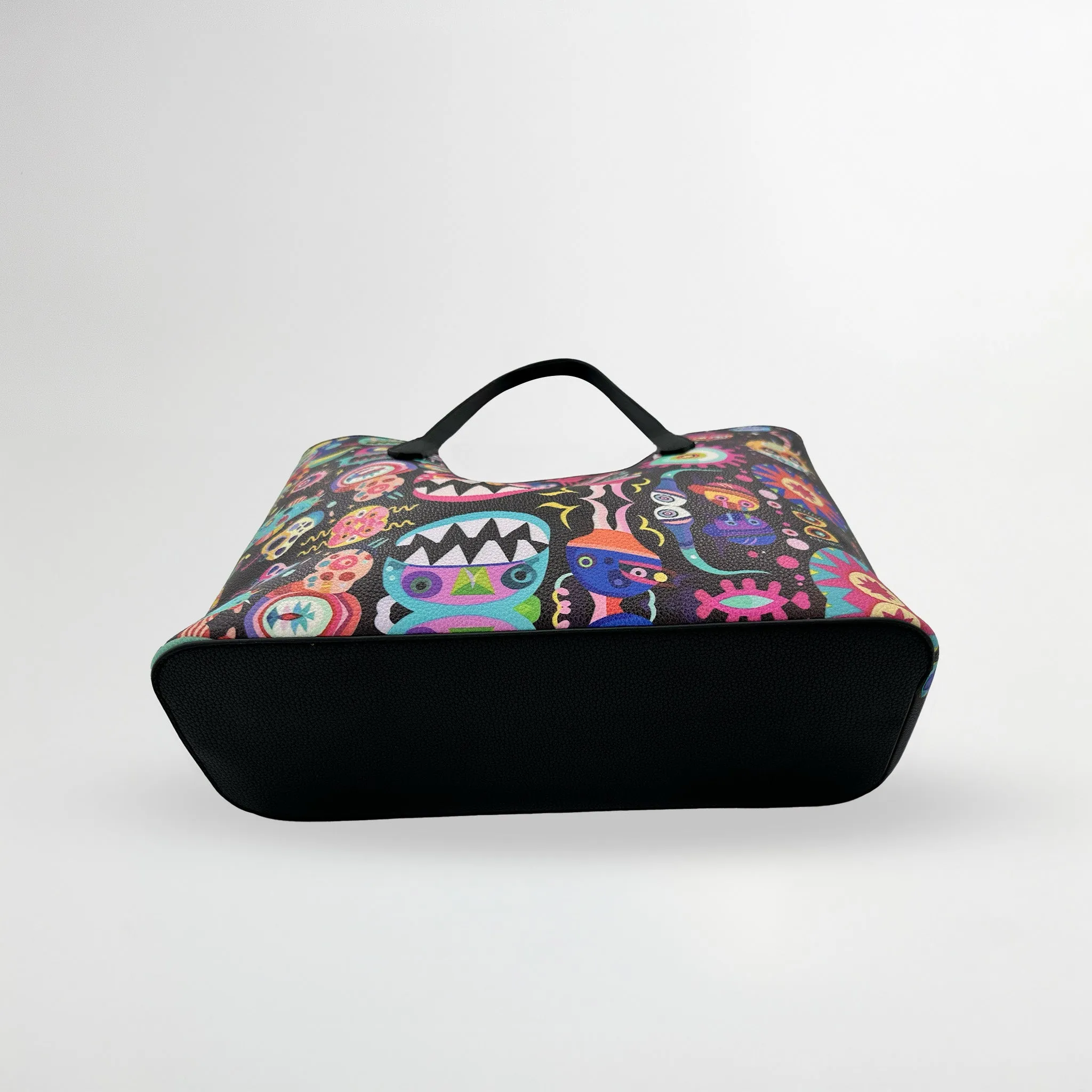 Cosmic Chucklers Vegan Leather Tote Bag