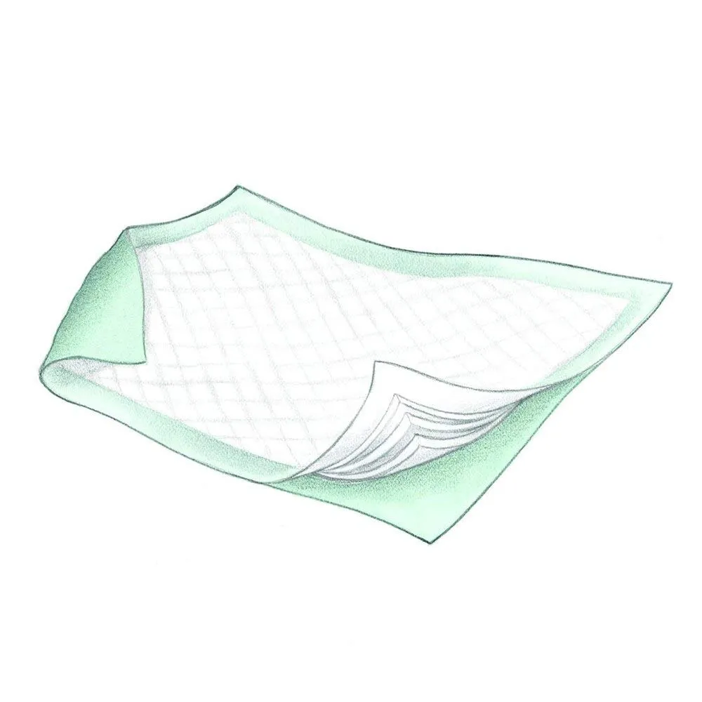 Covidien 968 Wings Underpad, Extra Heavy Absorbency, Fluff and Polymer, 36" x 36" Size (Pack of 48)