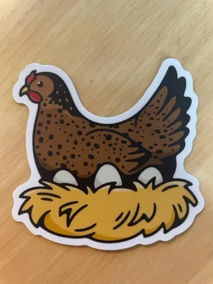 Crazy Chicken Lady Sticker