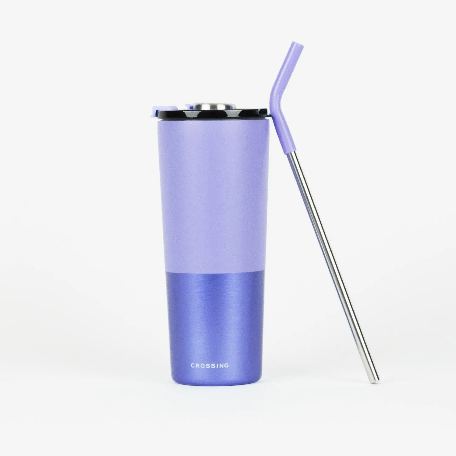 Crossing Volt Insulated Stainless Steel Straw Tumbler 710ML