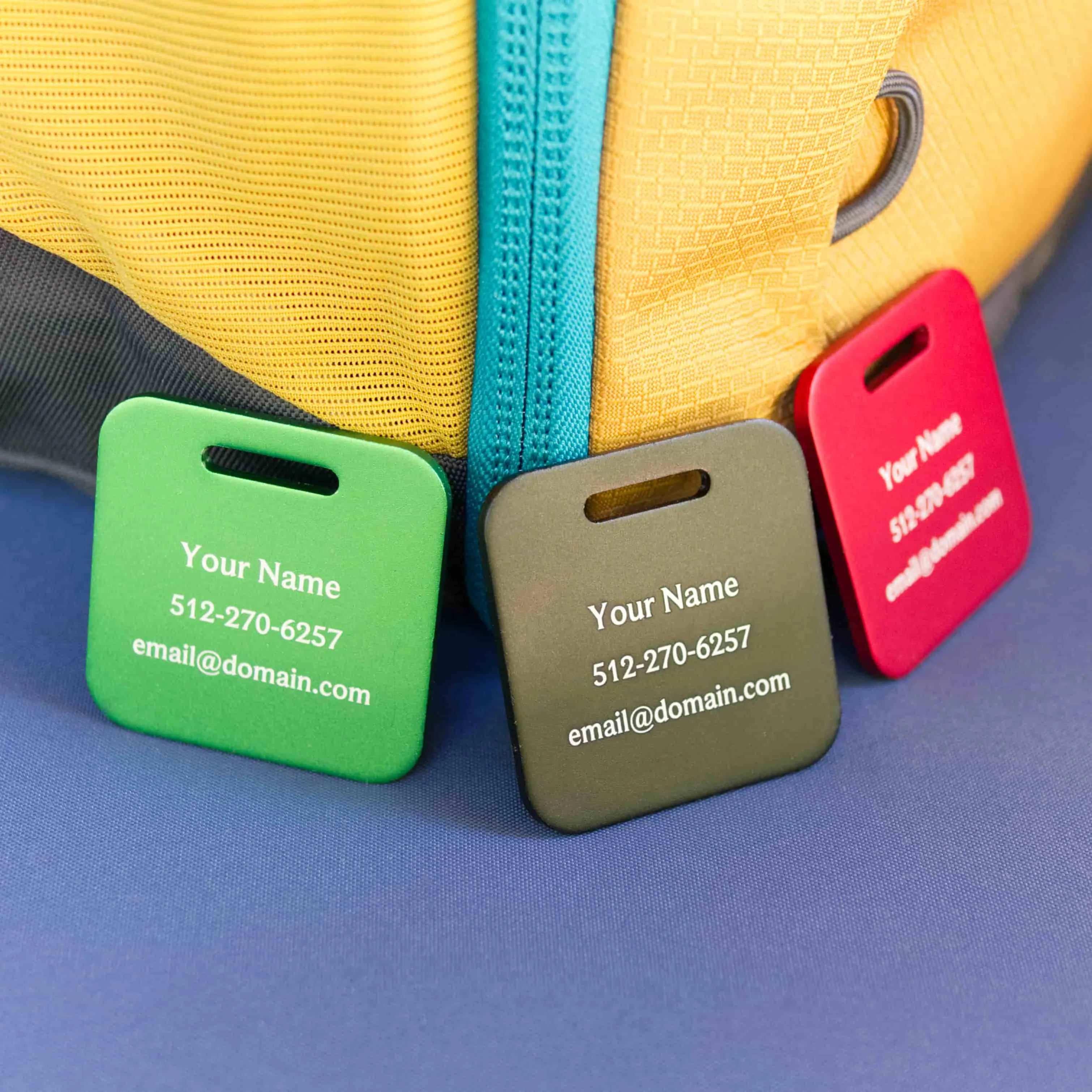 Custom METAL Tags - 3 Pack