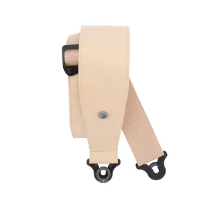 D'Addario 30BAL01 3-Inch Comfort Leather Auto-Lock Guitar Strap, Tan