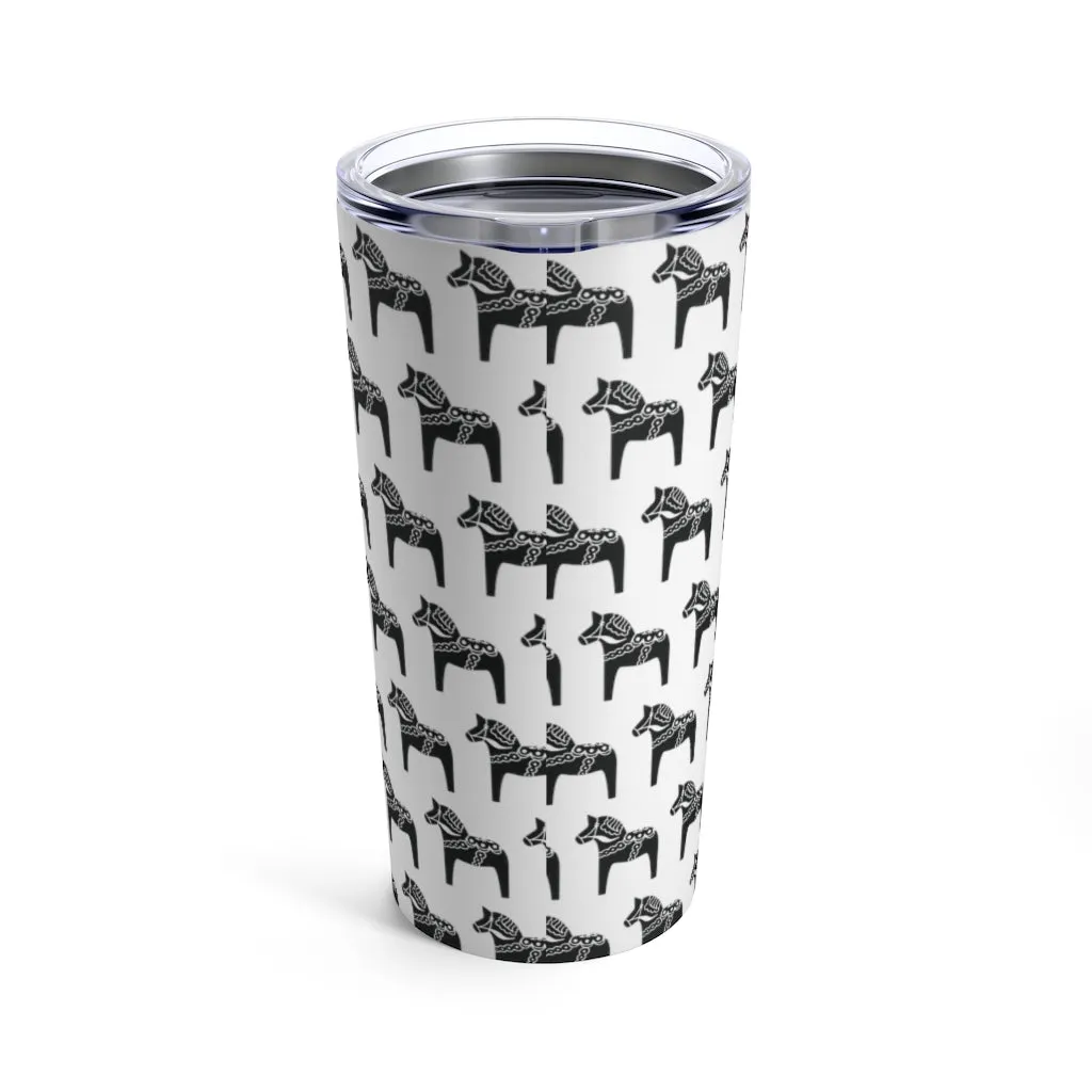 Dala Horse Print 20 oz Insulated Tumbler
