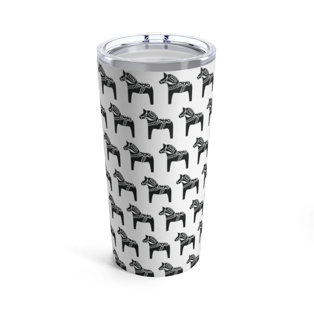 Dala Horse Print 20 oz Insulated Tumbler