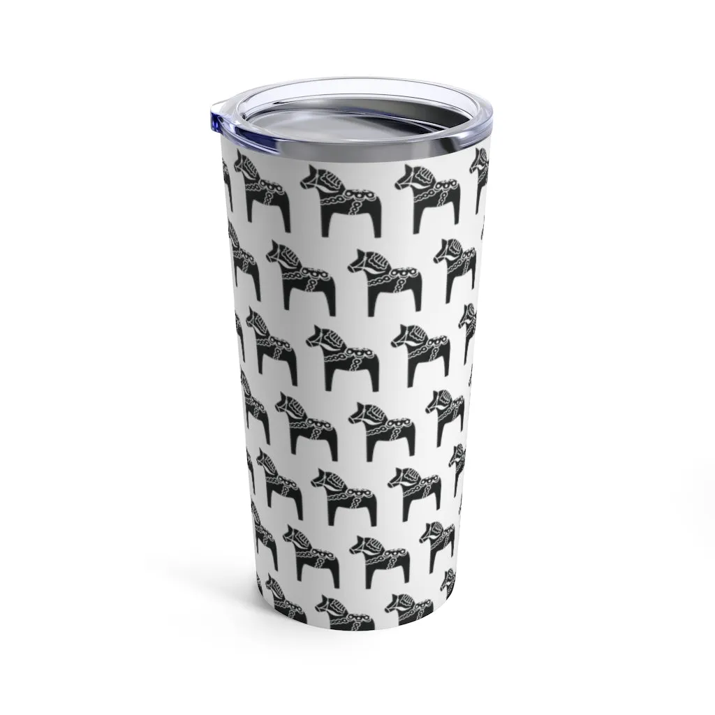 Dala Horse Print 20 oz Insulated Tumbler
