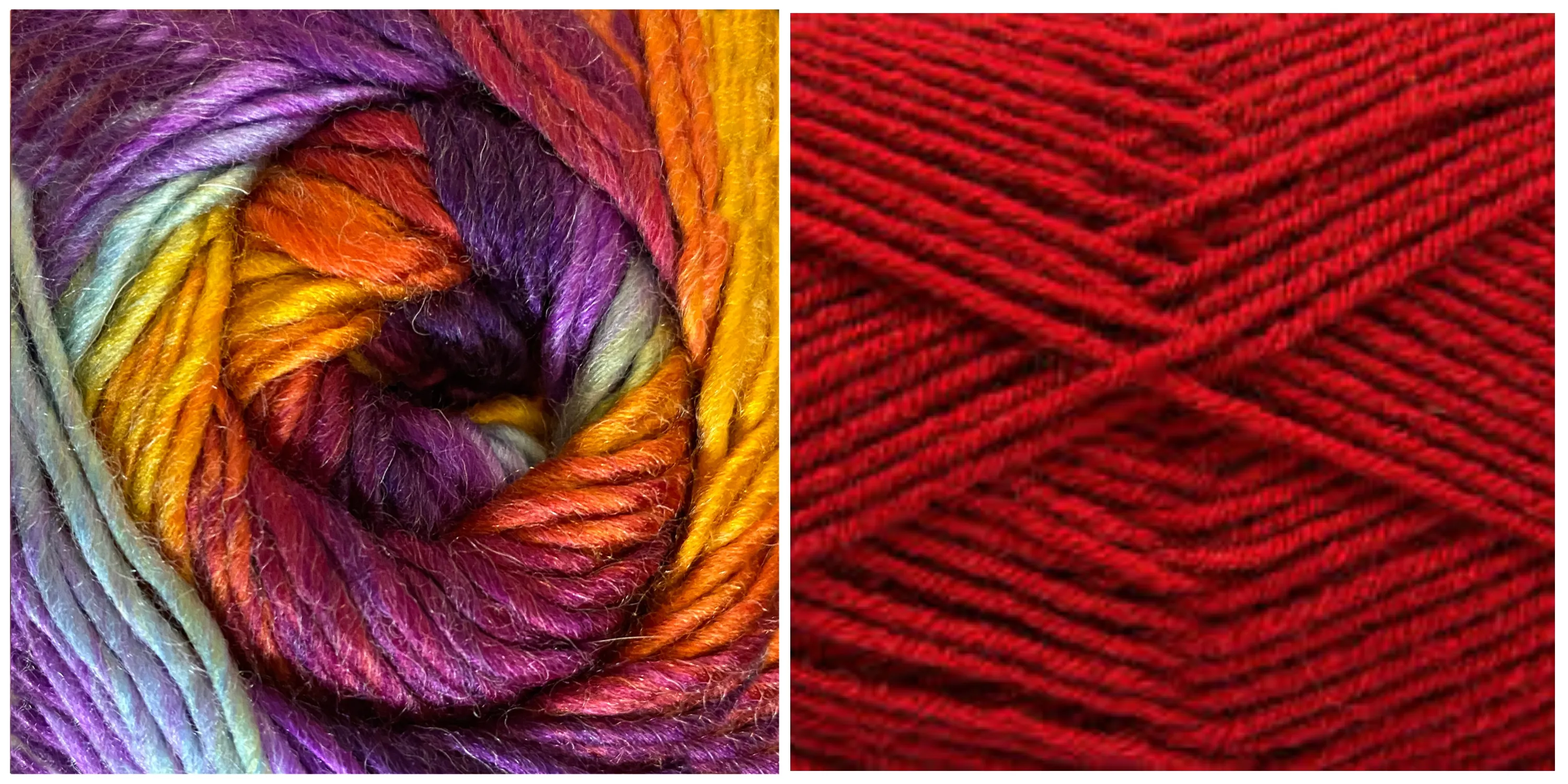 DARK RED (Dreamlicious) / EASY TO LOVE (Chromatic Wool) Mandala Pillow