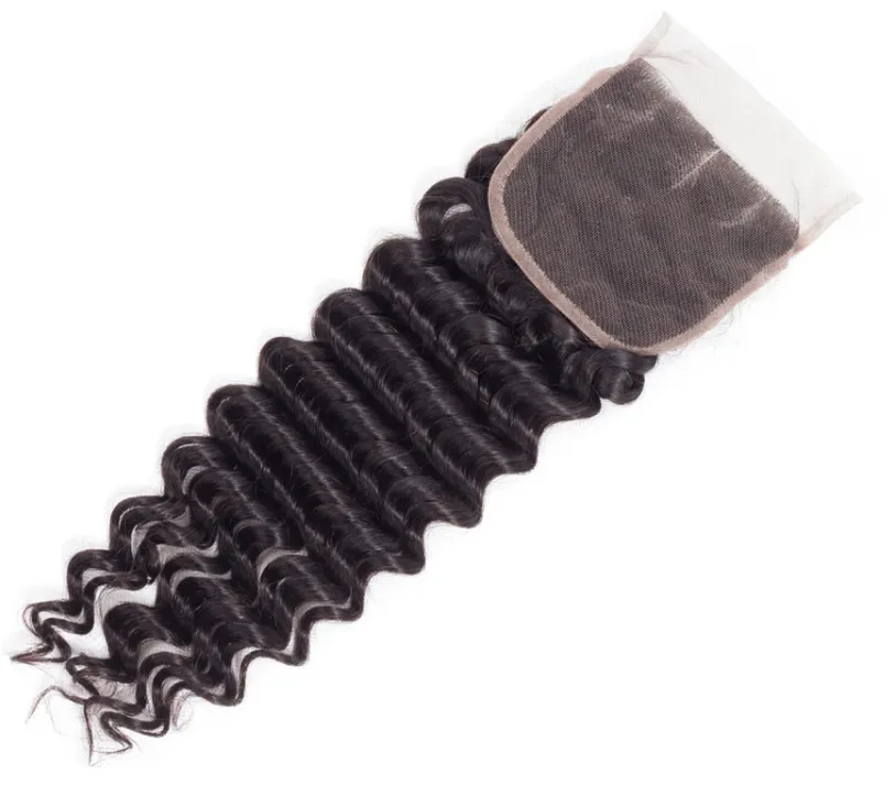Deep Wave Closure 4*4 Lace Closure Natural Color MYLOCKME
