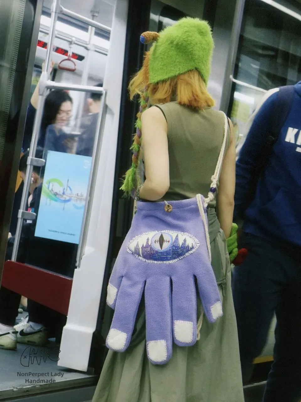 Devil's Hand & Foot丨Original Handmade Handbags for Couple, Green/Blue/Purple