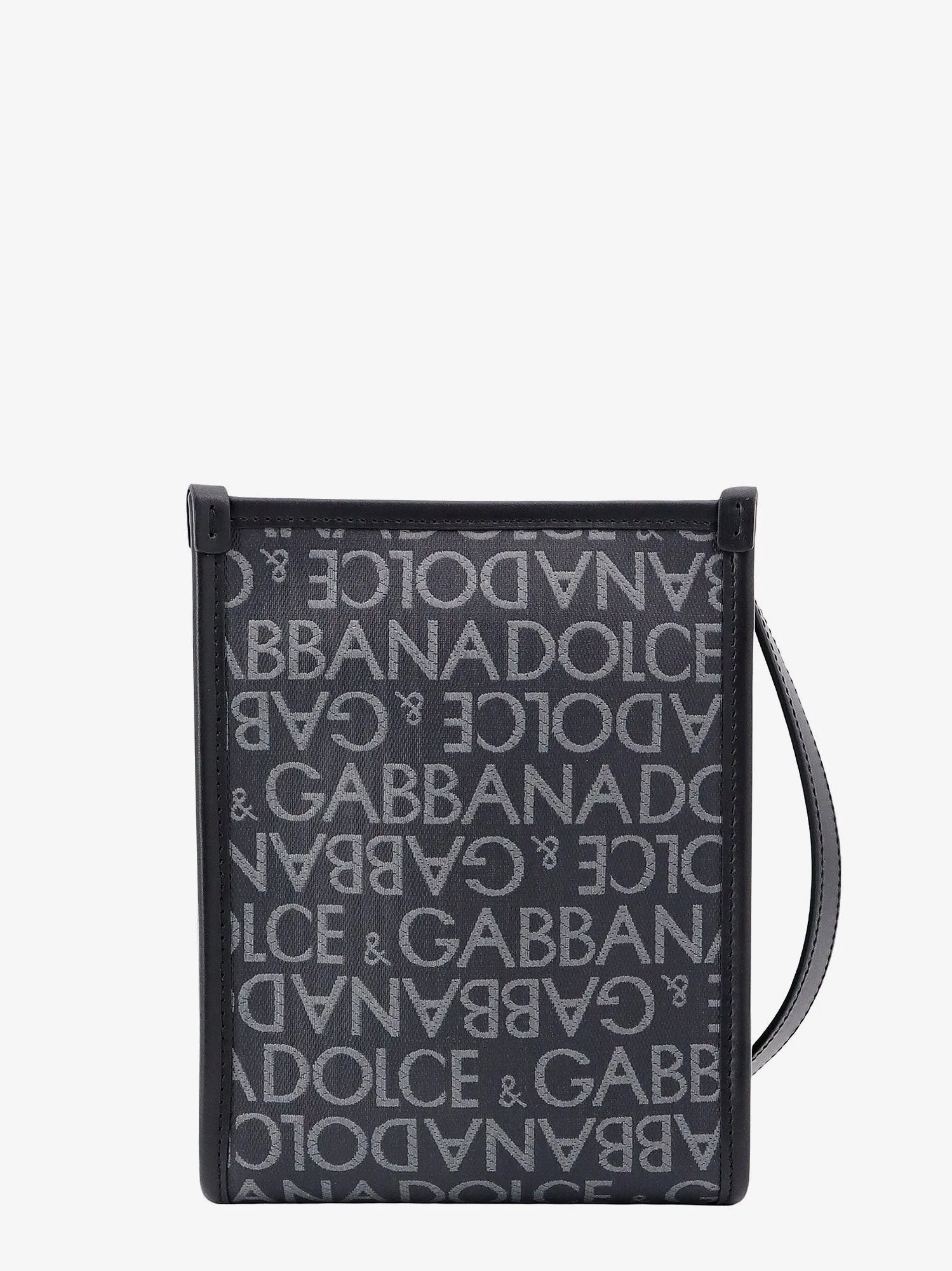 Dolce E Gabbana Shopping Shoulder Bag With All Over Logo Motif