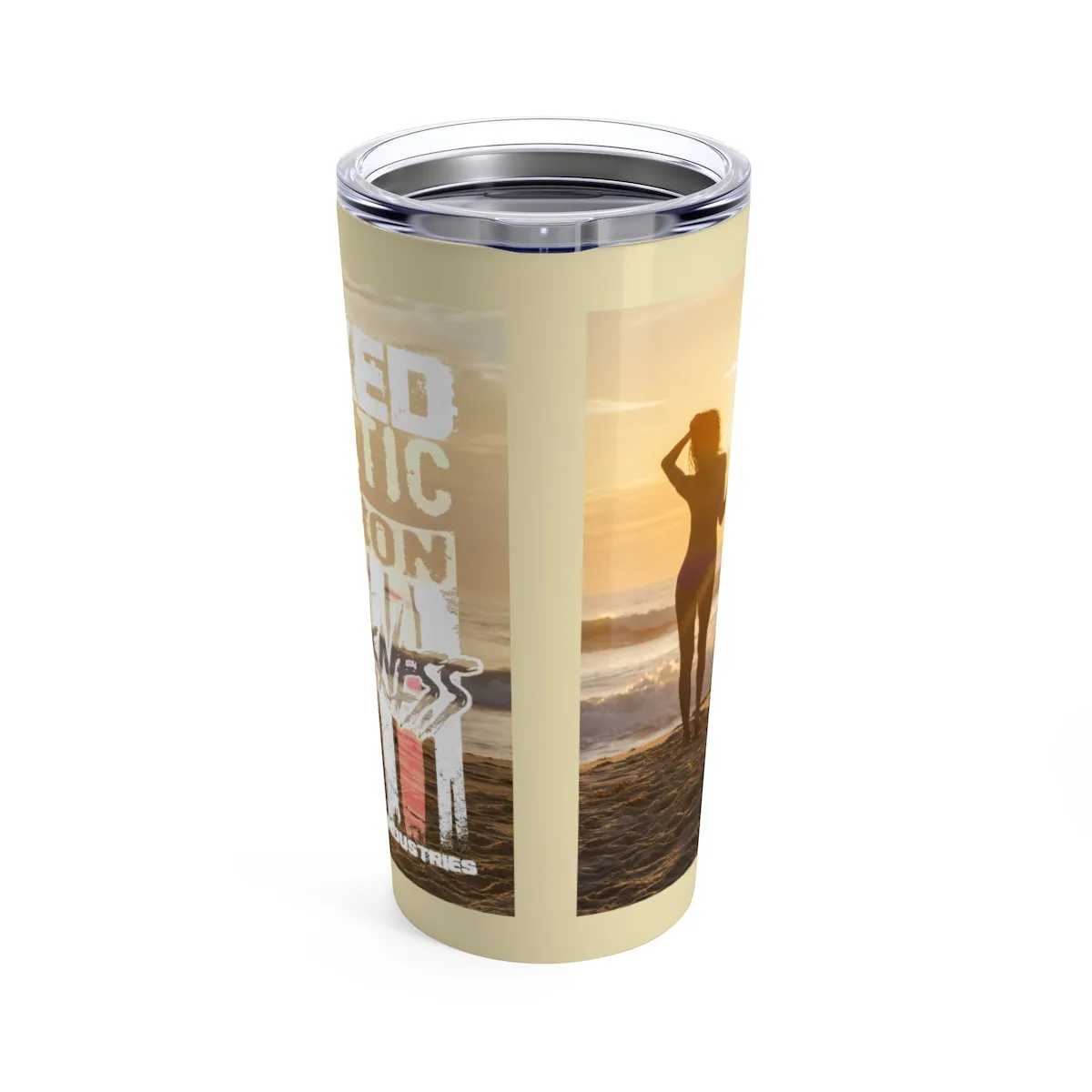Dream A Dream/ No Weakness faded/ White/Tumbler 20oz