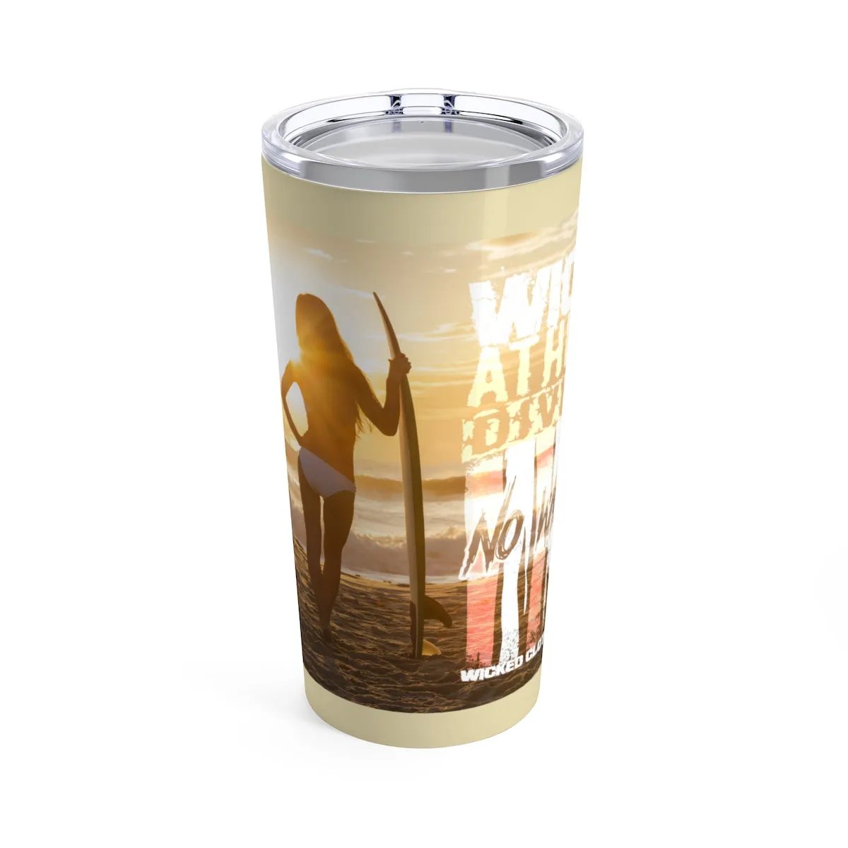 Dream A Dream/ No Weakness faded/ White/Tumbler 20oz