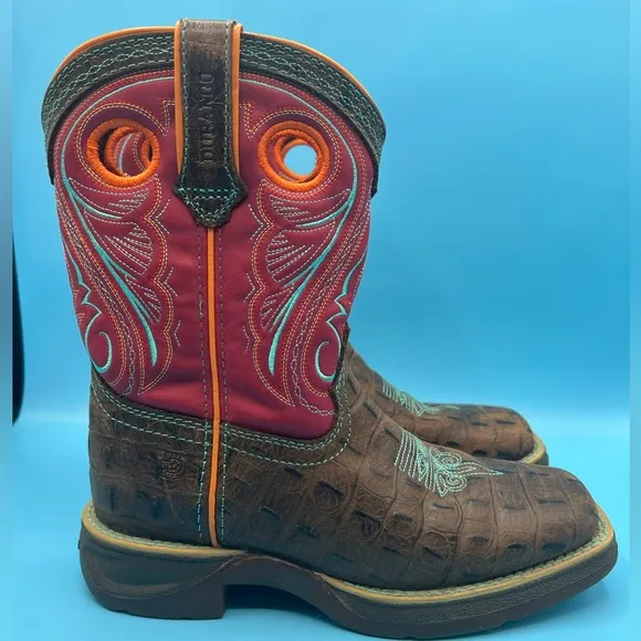 Durango Kid’s 8” Western Boot Square Toe - Size 2M DBT0233C