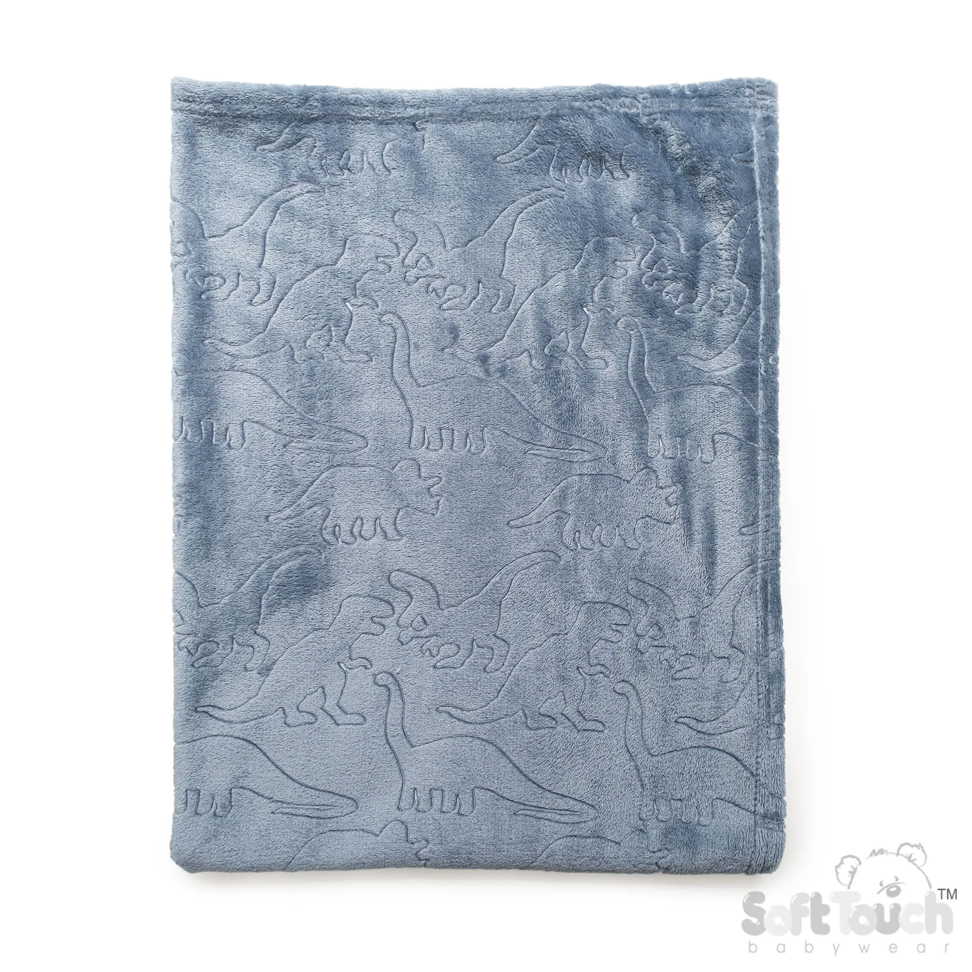 DUSTY BLUE DINOSAURS EMBOSSED WRAP - (PK6) FBP301-DB
