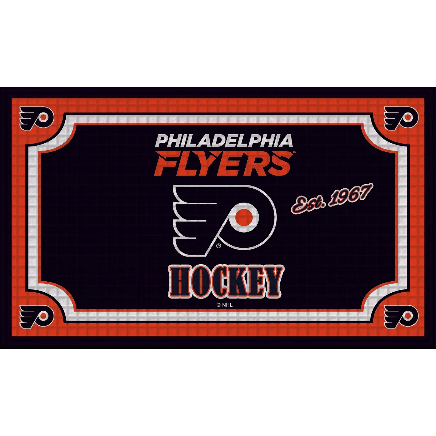 Embossed Door Mat-Philadelphia Flyers,41em4370b