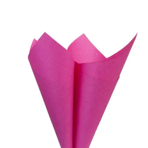 Embossed Flower Wrapping Paper Hot Pink Pack 20 (60x60cm)