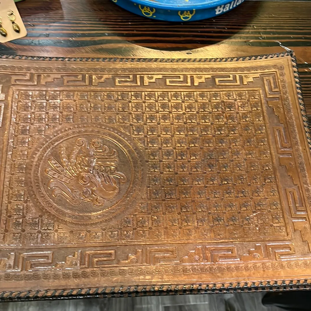 Embossed Leather Note Pad Cover