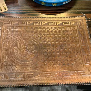 Embossed Leather Note Pad Cover