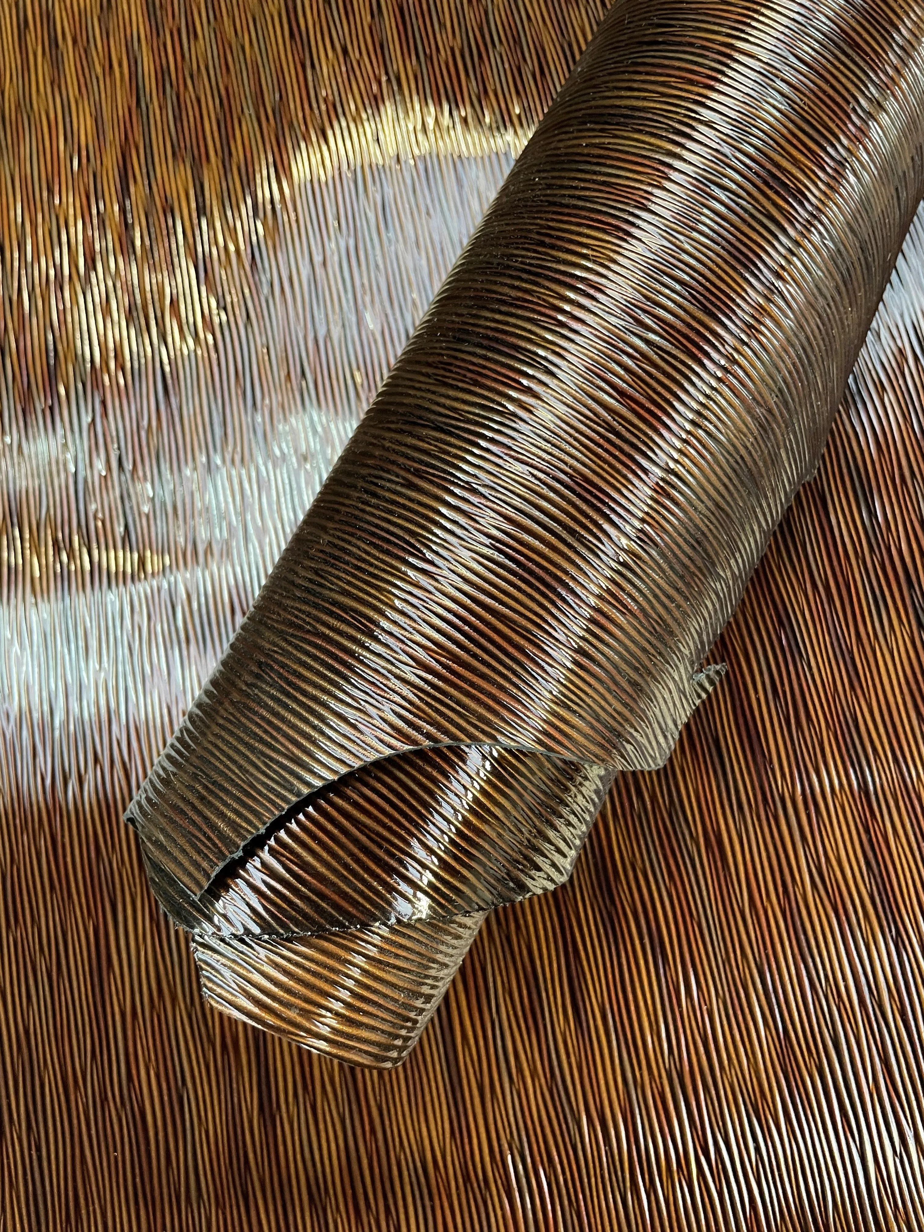 Embossed Woodgrain Cow Side | Brown | 1.0mm | 11 sq.ft | $100 ea.