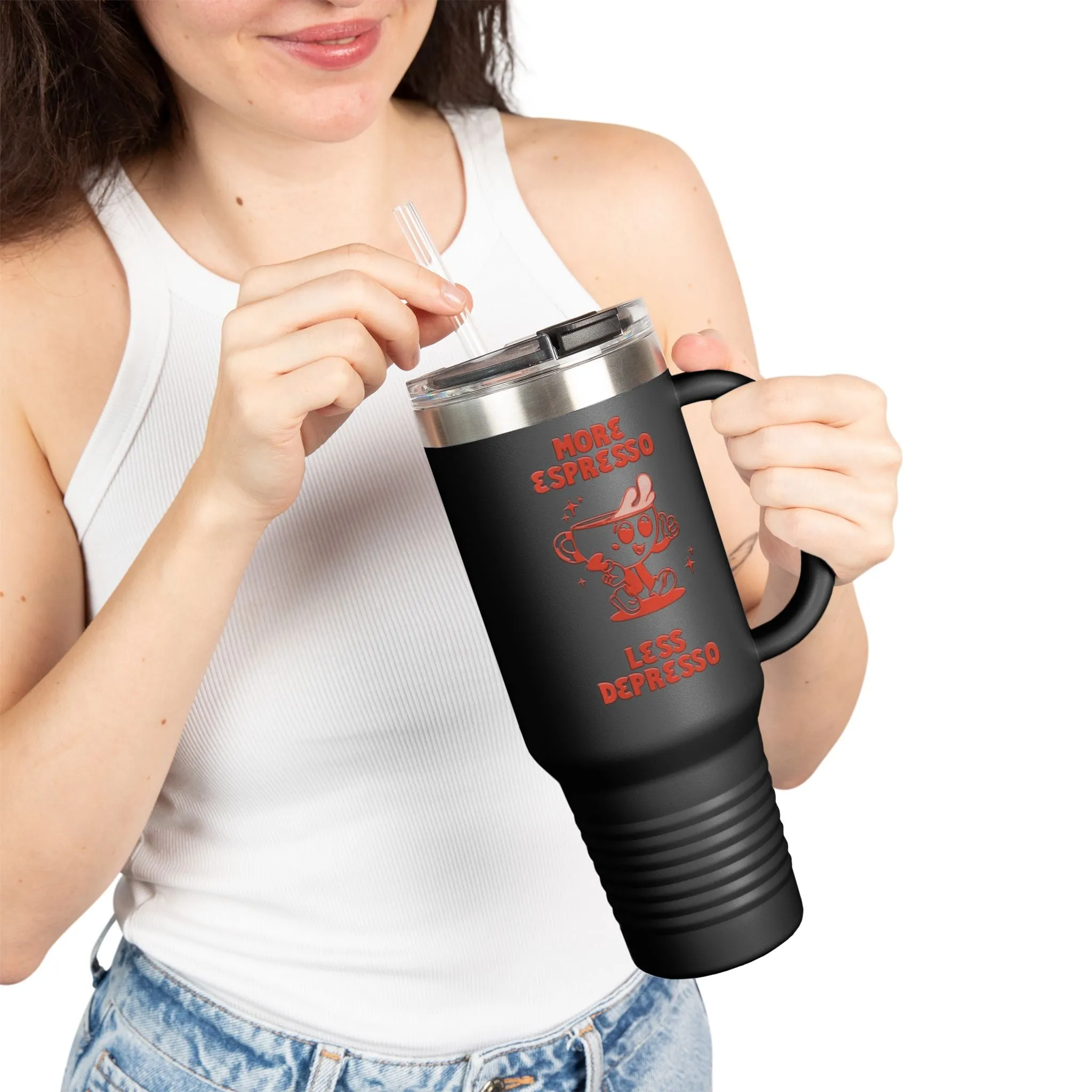 Espresso Depresso Insulated Travel Mug - 40oz