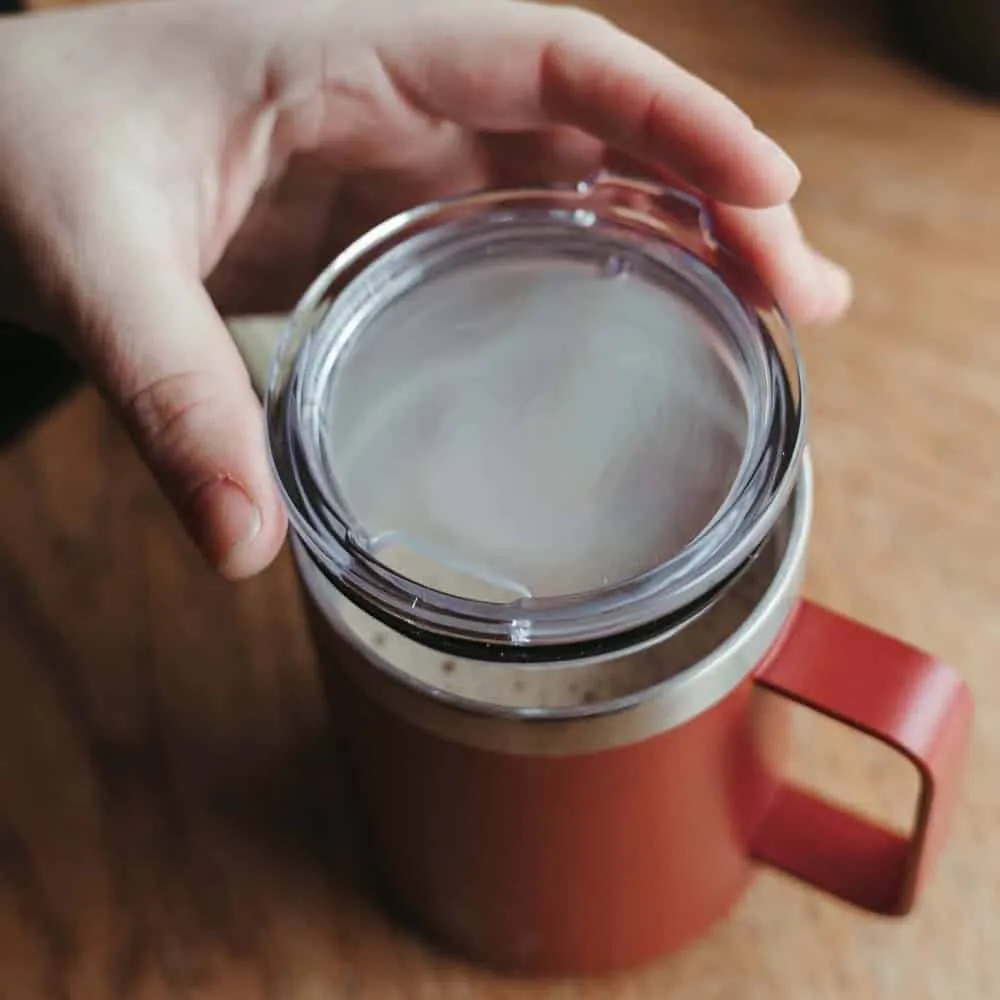 EVEREST Insulated Stainless Steel Travel Mug, Cottage Red