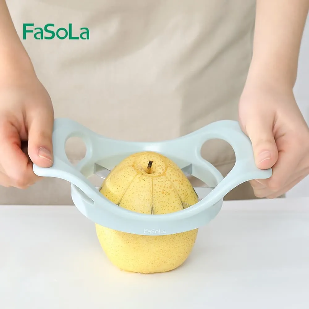 FaSoLa Flower-Shaped Multifunctional Fruit Corer and Slicer - Light Blue
