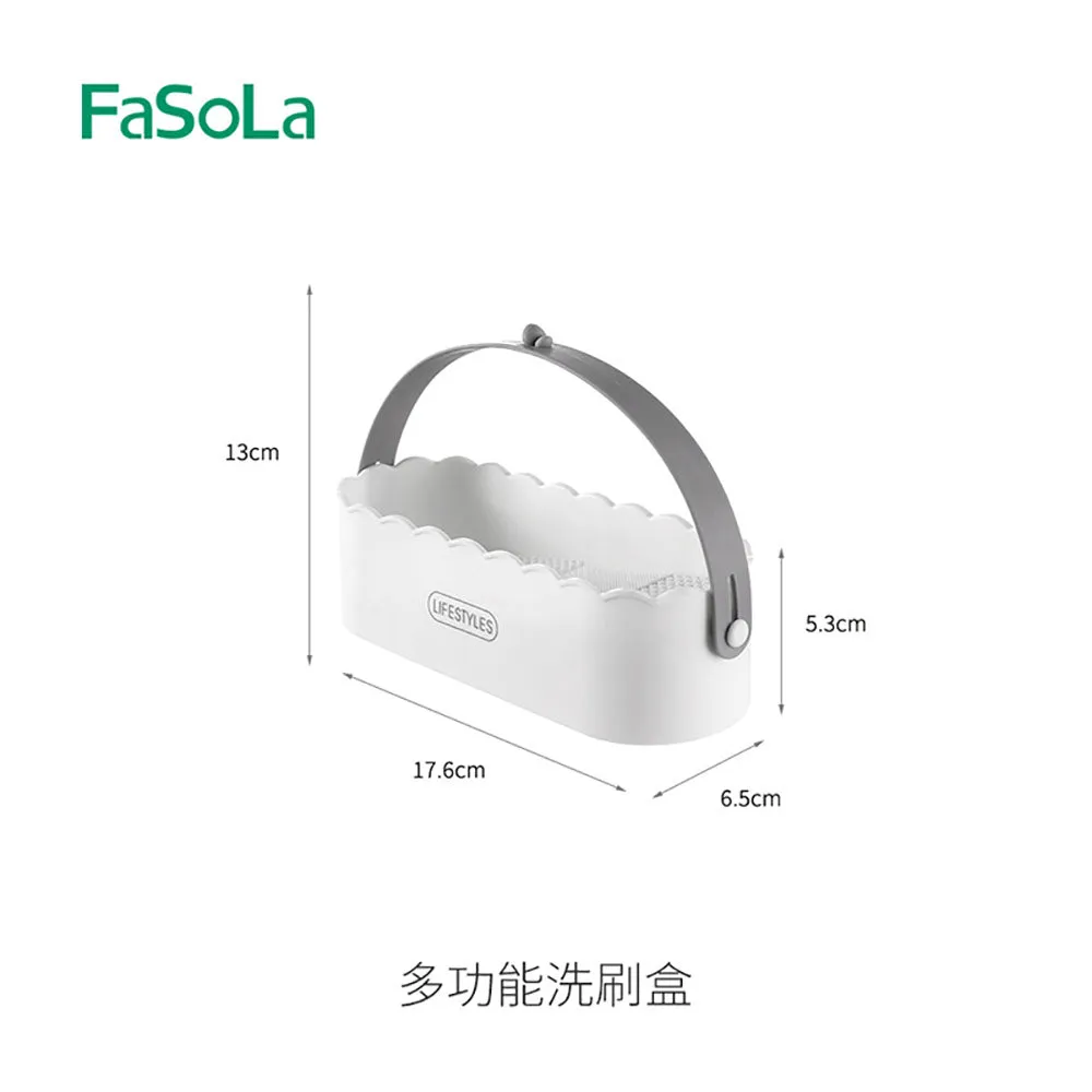 FaSoLa Multifunctional Brush Cleaning Box - White