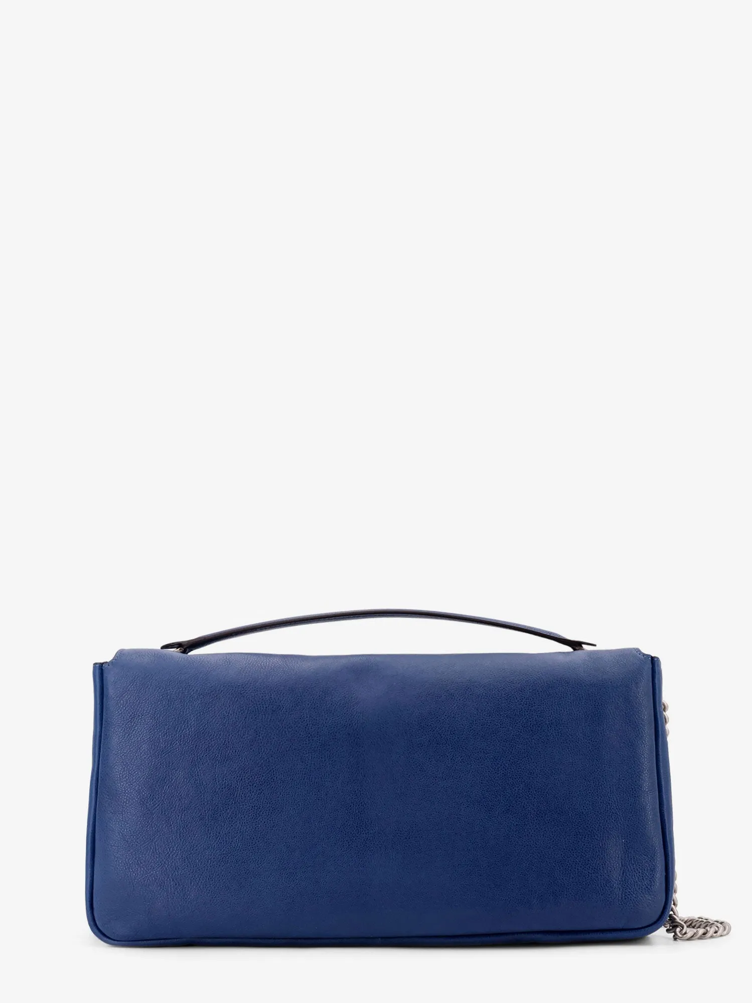 Fendi Baguette Chain Large Leather Shoulder Bag