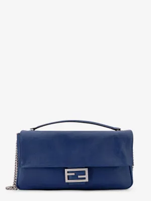 Fendi Baguette Chain Large Leather Shoulder Bag