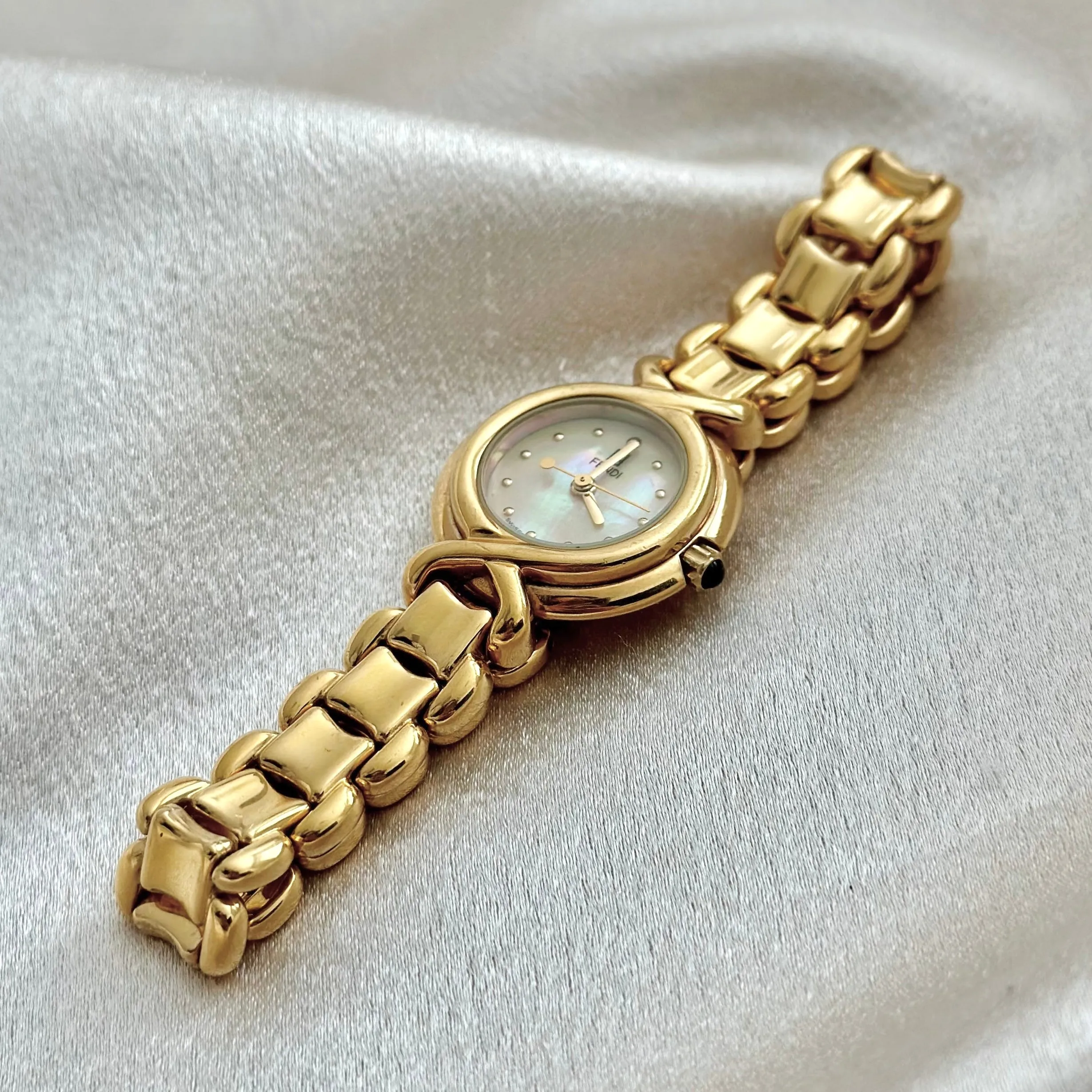 FENDI MOTHER-OF-PEARL WATCH