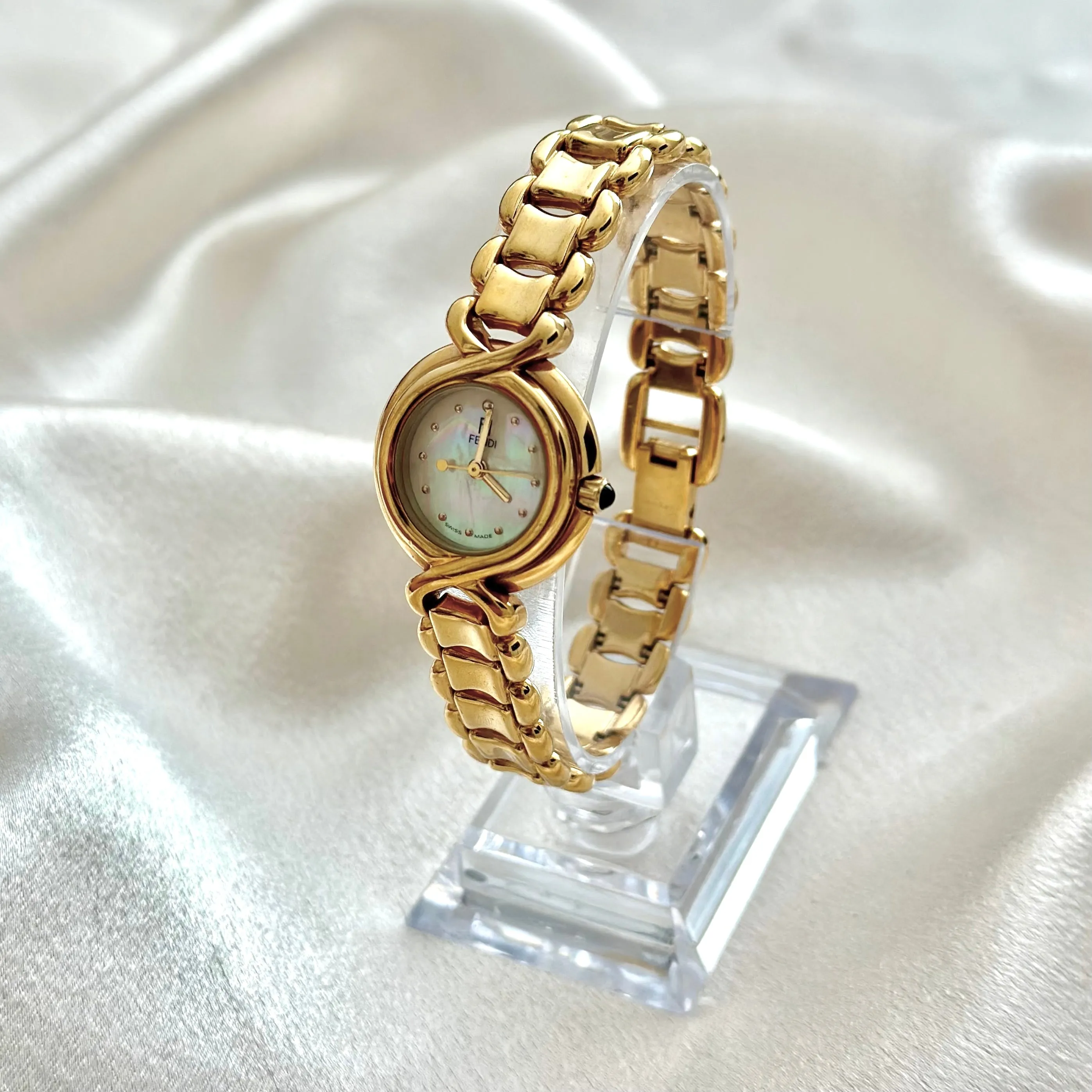 FENDI MOTHER-OF-PEARL WATCH