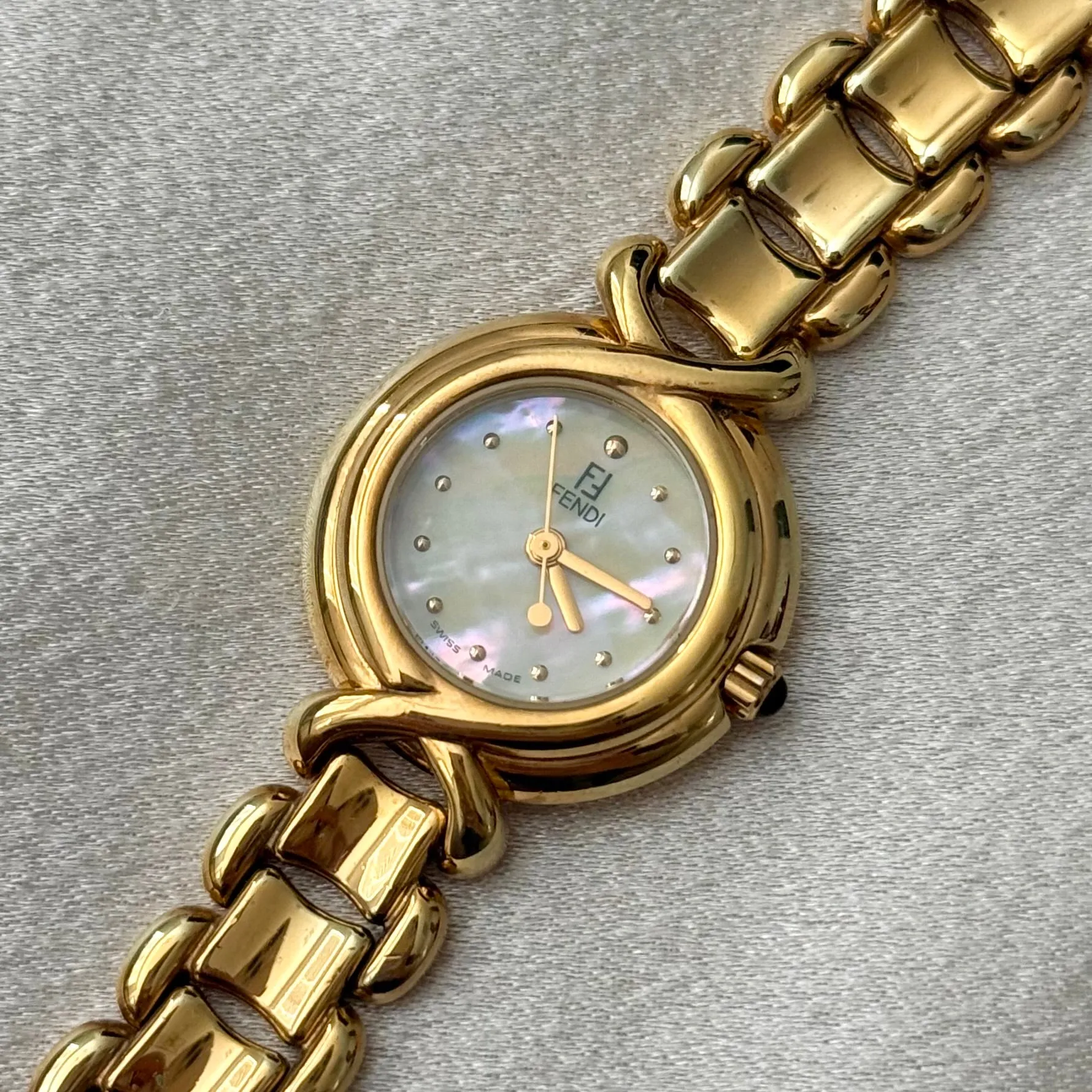 FENDI MOTHER-OF-PEARL WATCH