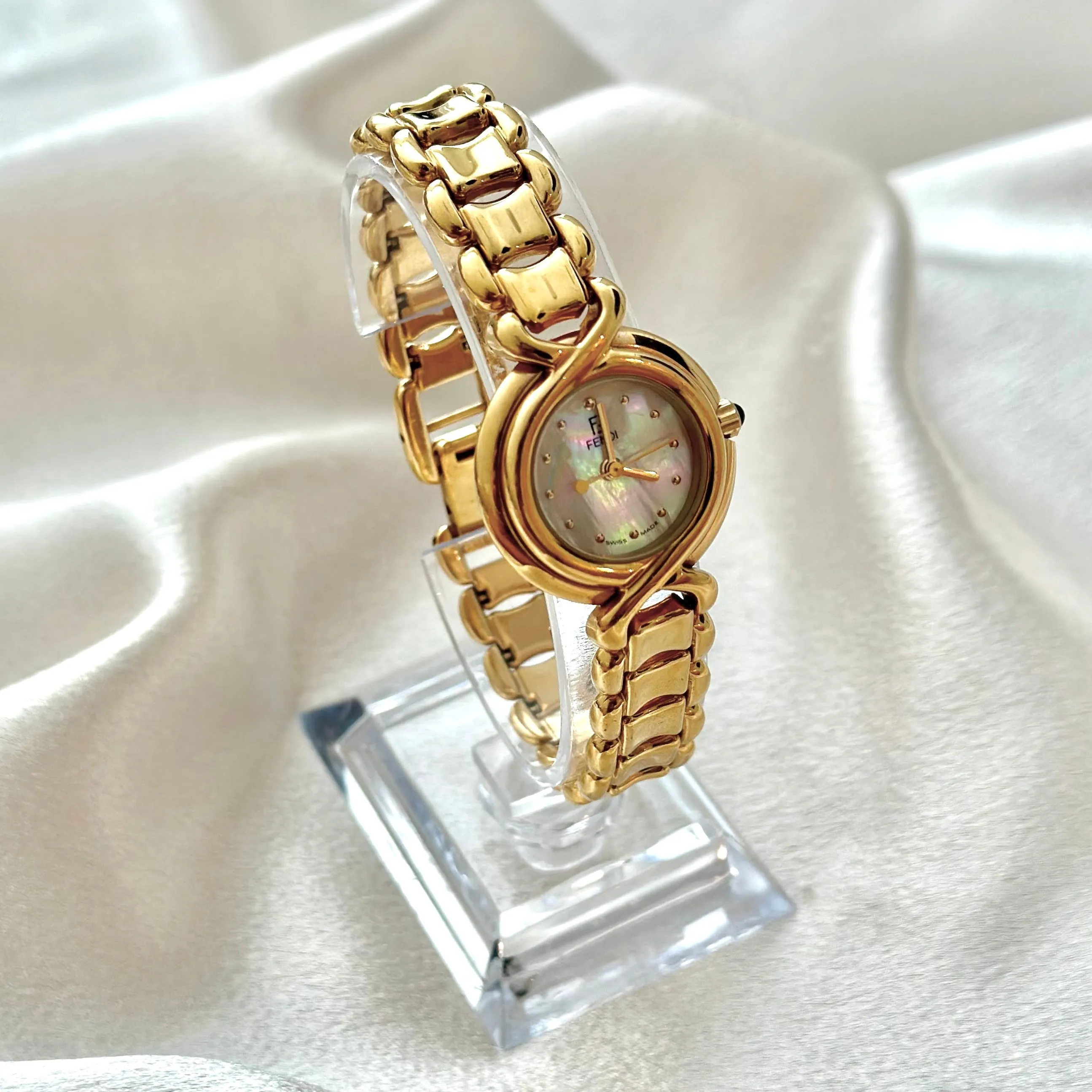 FENDI MOTHER-OF-PEARL WATCH