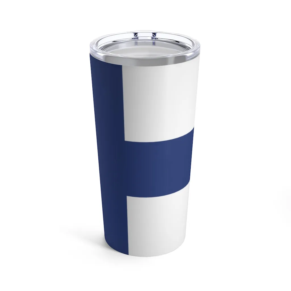 Finnish Flag 20 oz Insulated Tumbler
