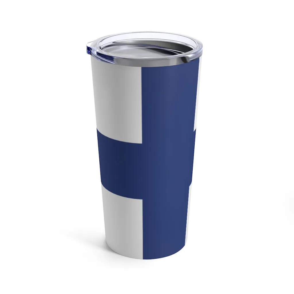 Finnish Flag 20 oz Insulated Tumbler