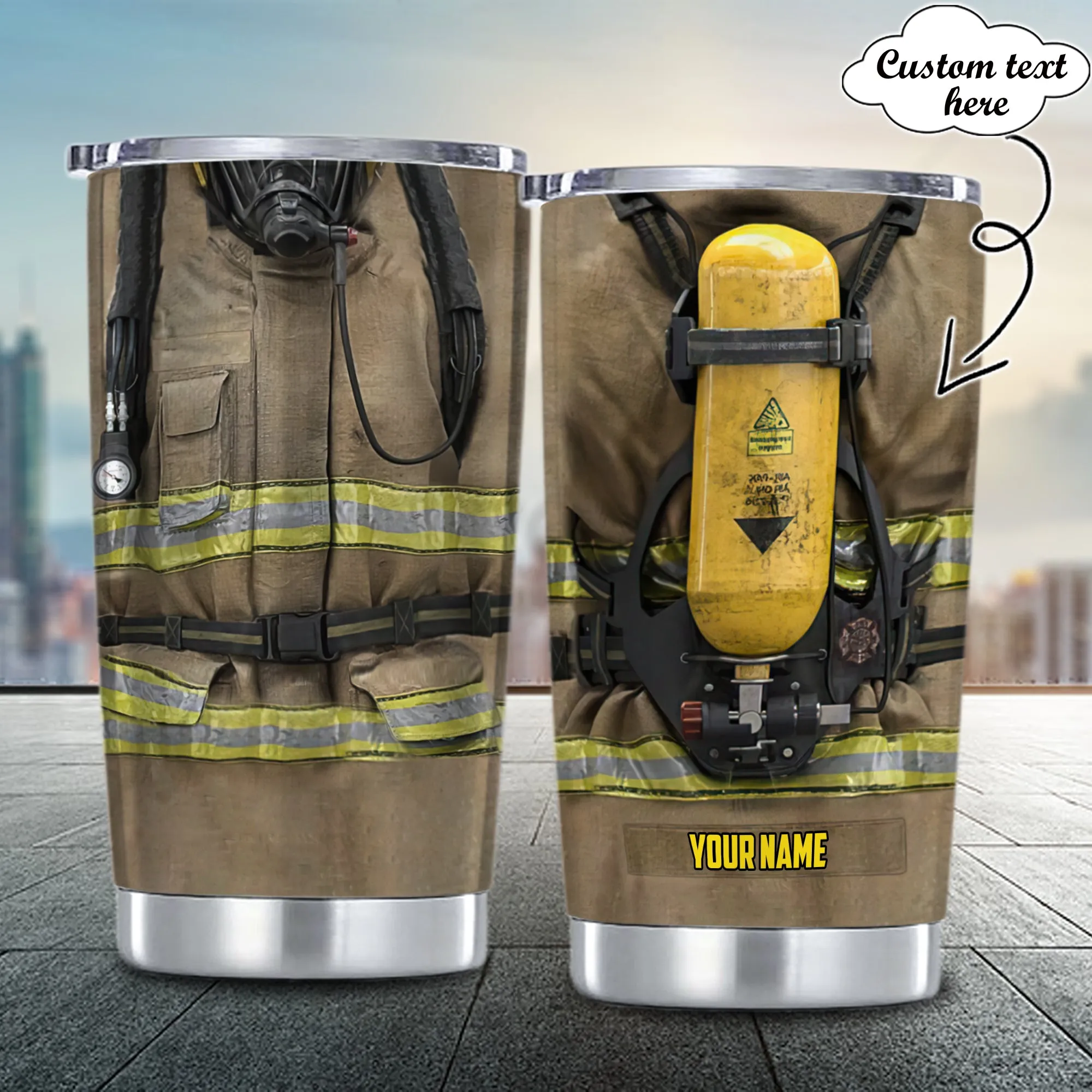 Firefighter - Custom 3D Tumbler 09 - CV98