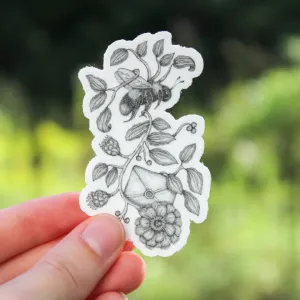 Flower Delivery Bee Sticker
