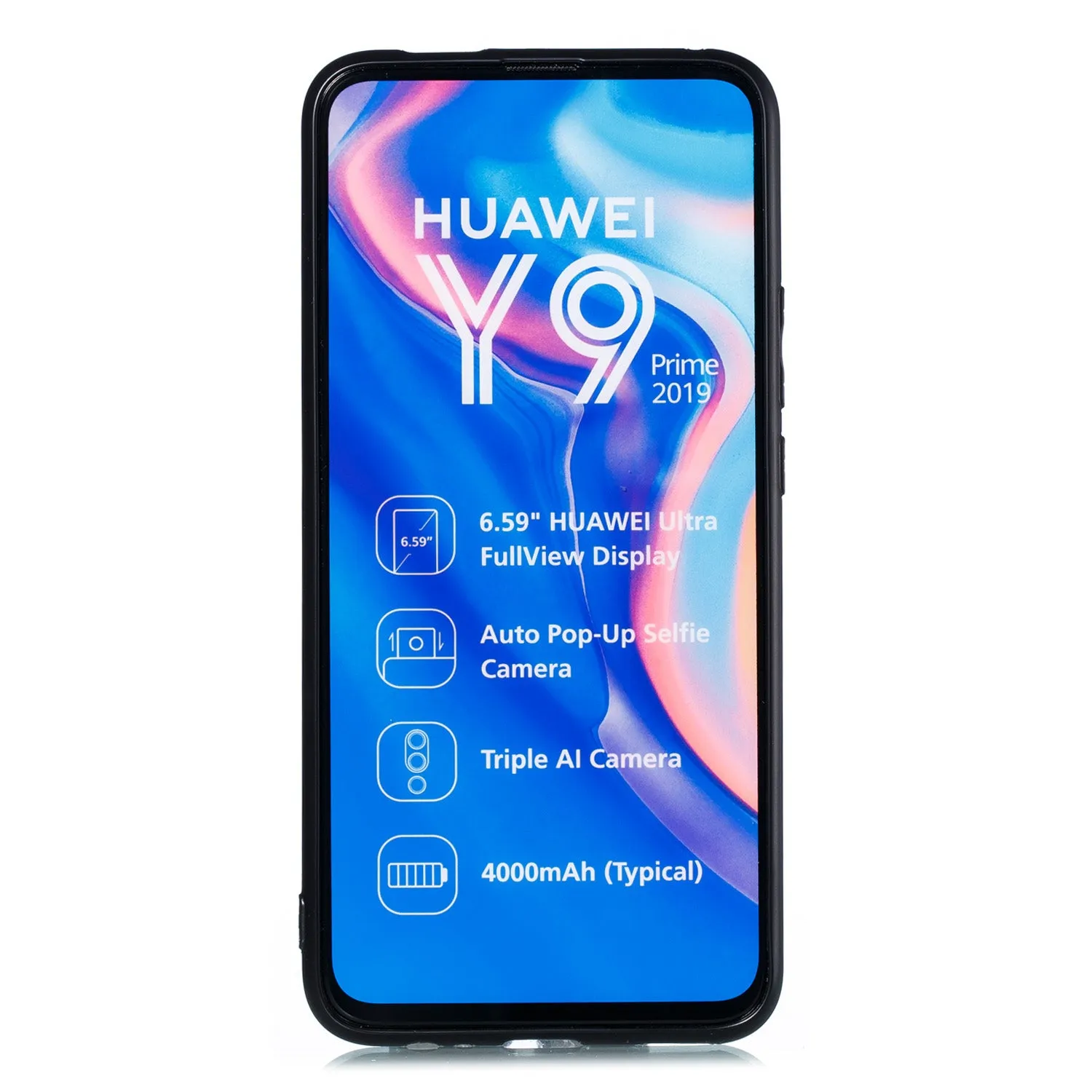 For HUAWEI Y9 prime 2019 PU Leather Shockproof Cell Phone Case Anti-dust Phone Case with Double Buckle Card Slot Pocket  Light Brown