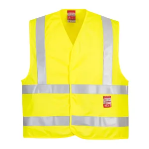 FR75 - Bizflame Hi-Vis Lime FR Vest