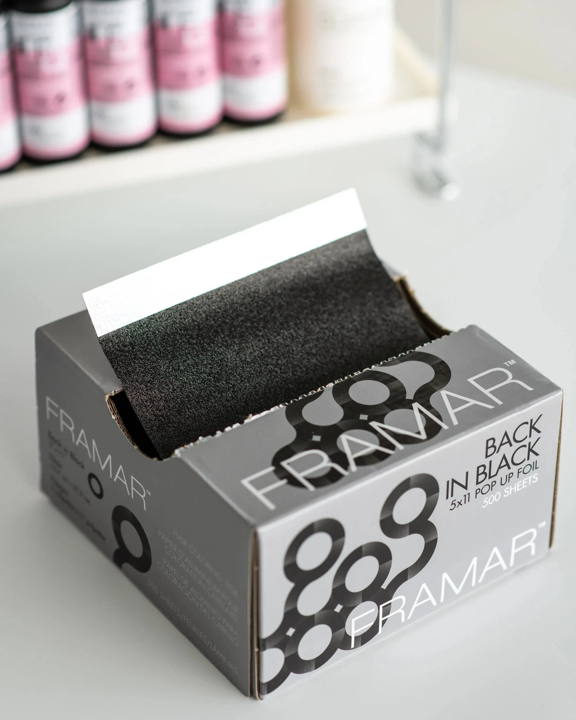 Framar Pop Up Foil Back In Black (500ct) 127 x 280mm (5x11)