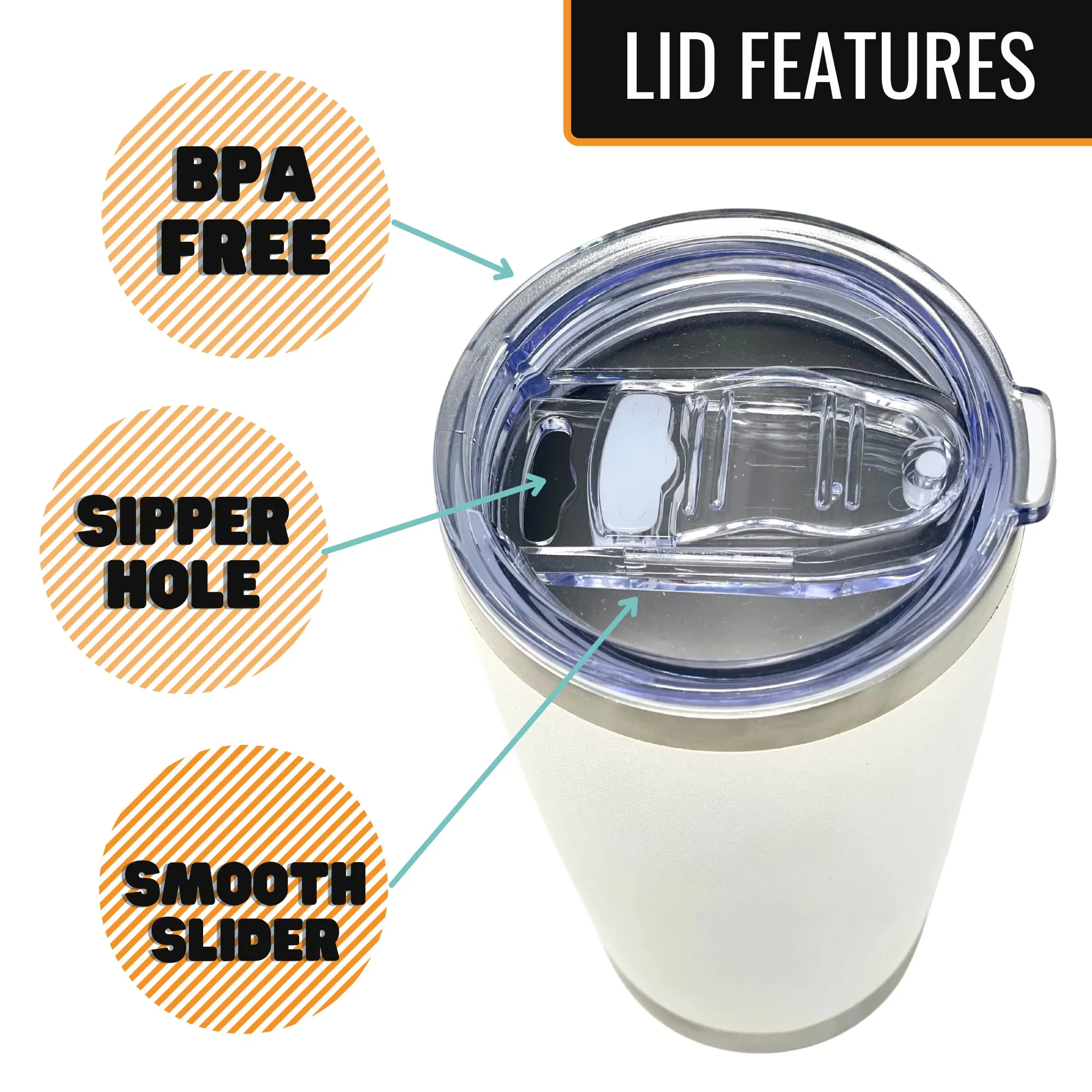 Freakin' Awesome Uncle 20 oz White Tumbler for Uncles