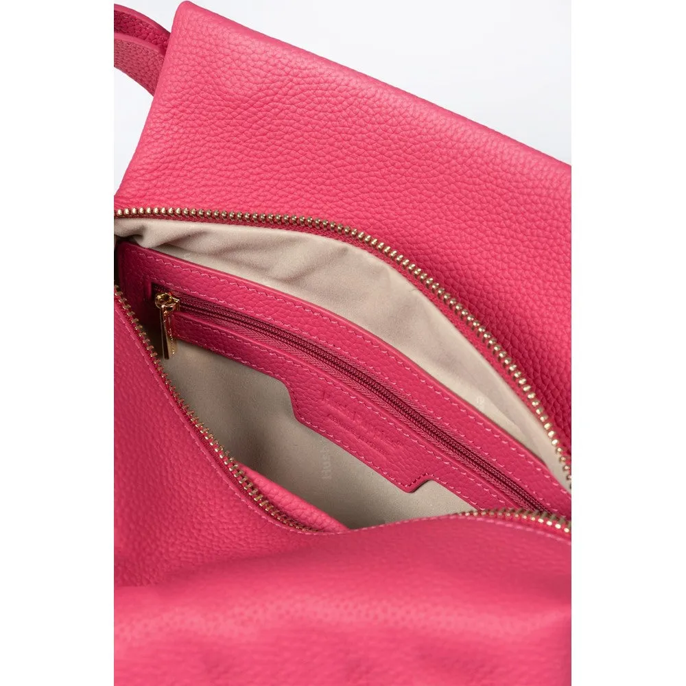 Fuschia Tamara Leather Handbag