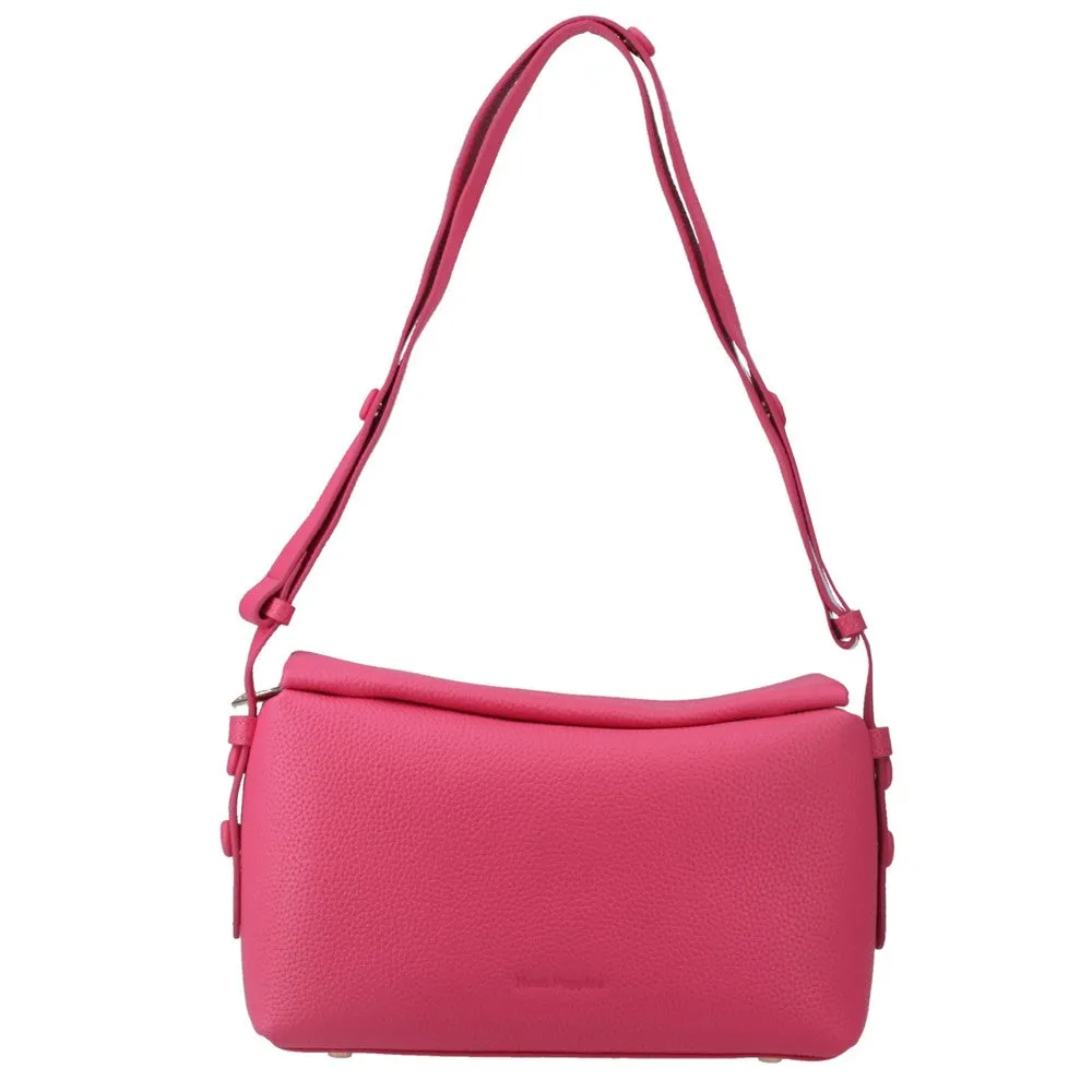 Fuschia Tamara Leather Handbag