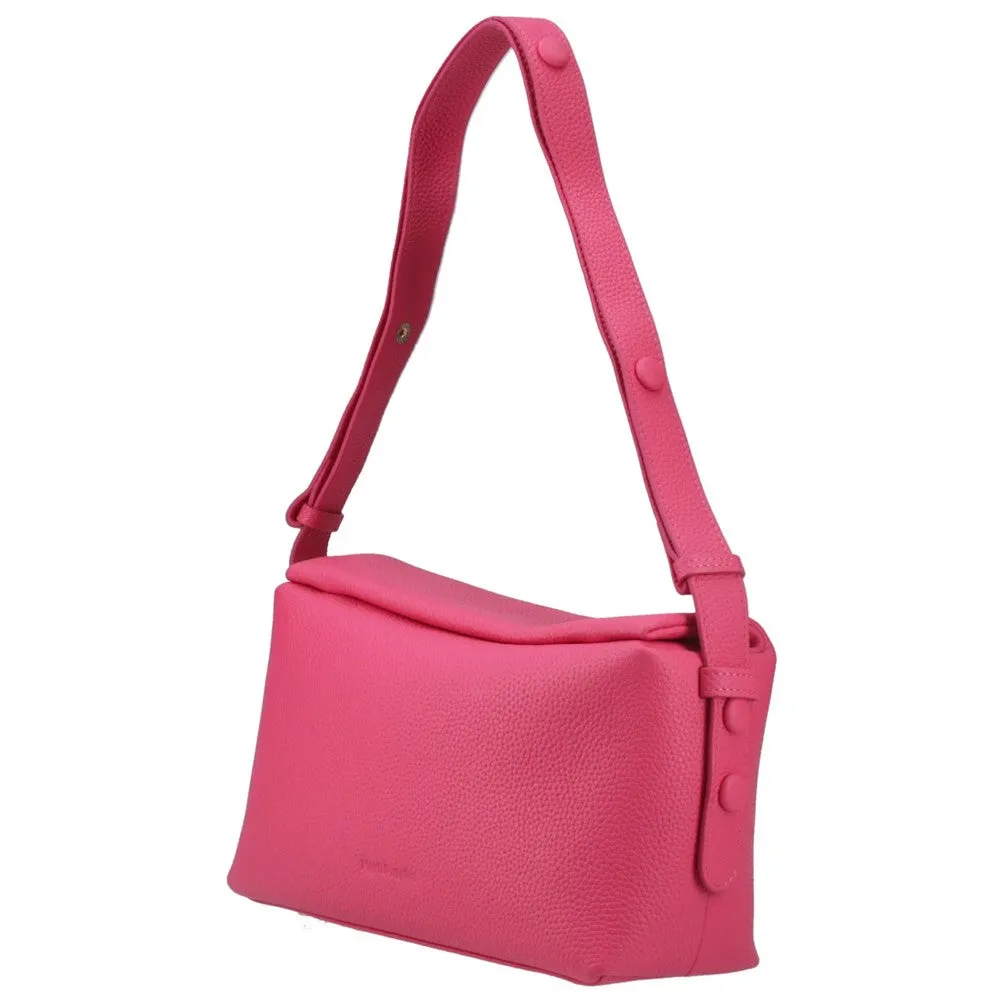 Fuschia Tamara Leather Handbag
