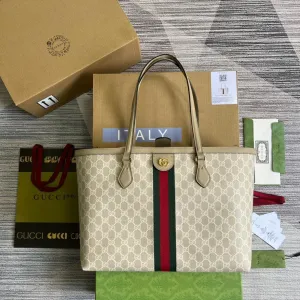 gg Ophidia Medium gg Tote Beige For Women, Women&#8217;s Bags 15in/38cm gg ‎631685 UULAG 9682