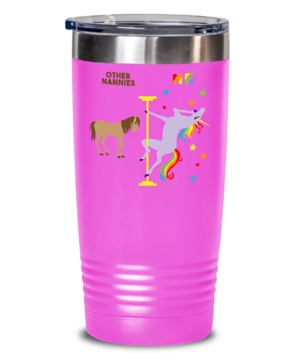 Gift For Nannie Rainbow Unicorn Mug Cute Insulated Drink Tumbler Travel Coffee Cup