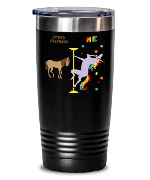 Gift For Stepdad Rainbow Unicorn Mug Cute Insulated Drink Tumbler Travel Coffee Cup