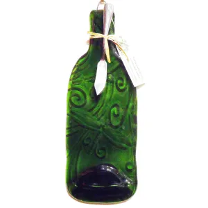 Glass Cheese Platter - Dark Green Dragonfly