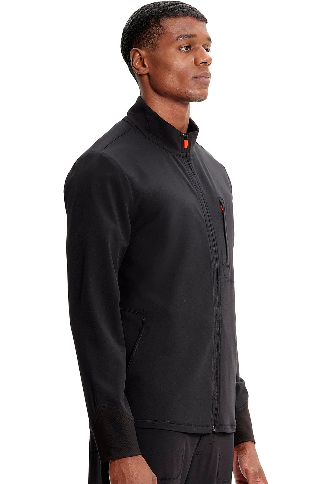 GNR8 IN350A Men's Zip Front Jacket Black